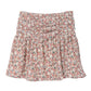 Shirred floral skirt Mini Skirt   