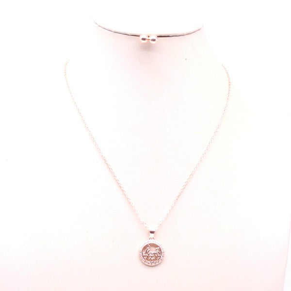 MAMA PENDANT NECKLACE SET Mama Necklace ROSEGOLD/RGRG Os 