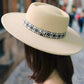 Boho Bold Flat Top Fedora Fedora Hat IVORY/IVIV Os 