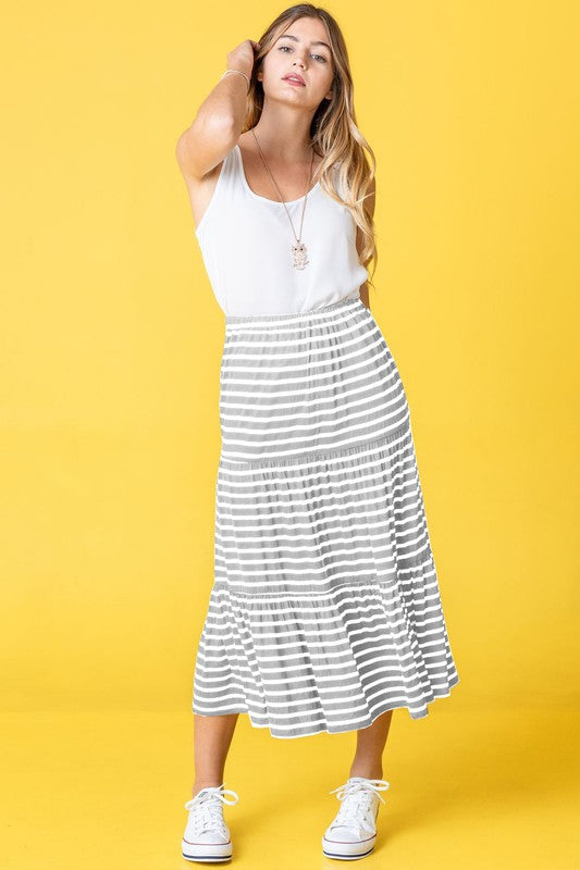 Stripe Maxi Skirt Maxi Skirt   