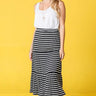 Stripe Maxi Skirt