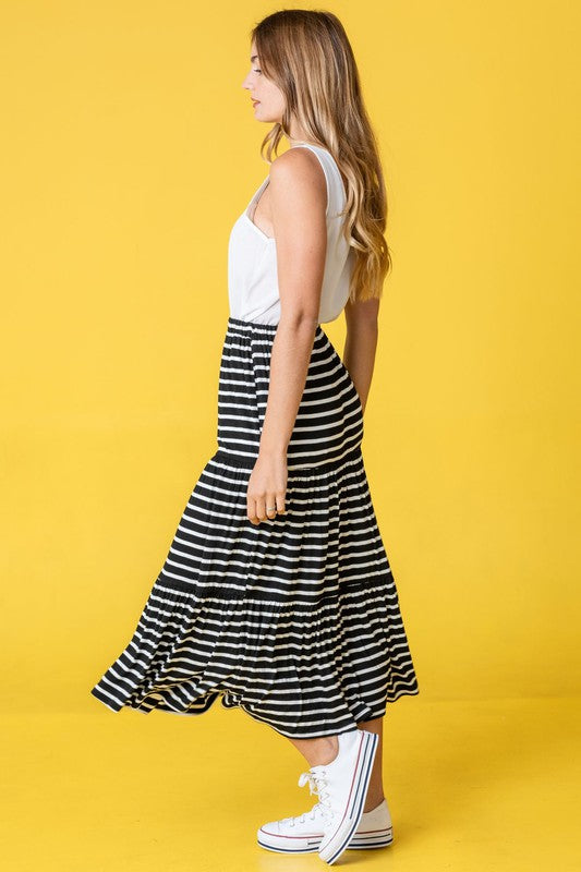 Stripe Maxi Skirt Maxi Skirt   