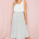 Stripe Maxi Skirt