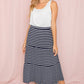 Stripe Maxi Skirt Maxi Skirt Navy S 