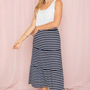 Stripe Maxi Skirt