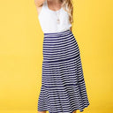Stripe Maxi Skirt