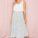Stripe Maxi Skirt