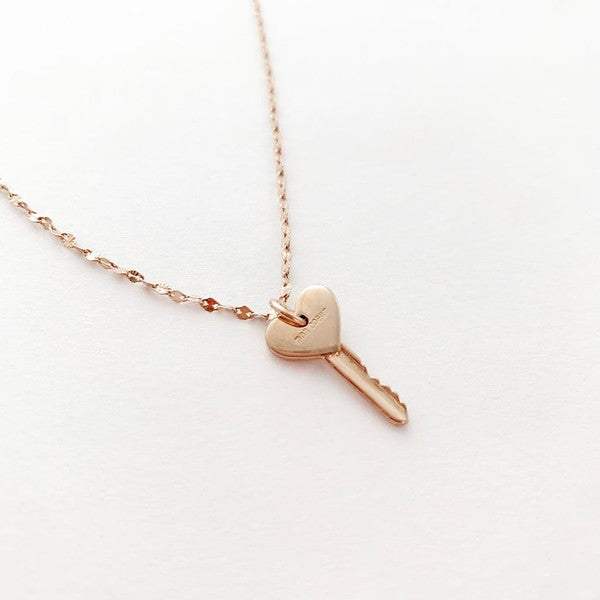 Amour Key to my Heart Necklace    