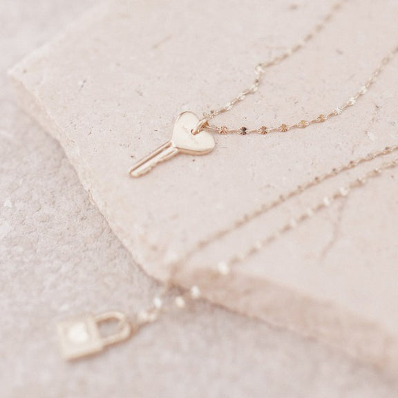 Amour Key to my Heart Necklace    