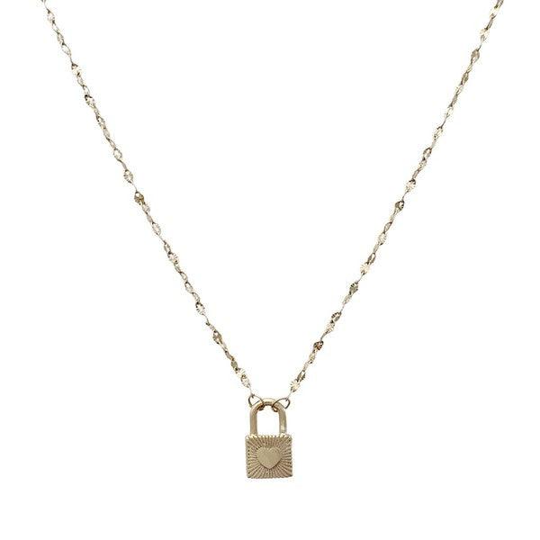 Love Locked Padlock Necklace - Three Mad Hatters Mercantile 