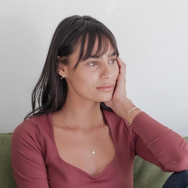 Love Locked Padlock Necklace - Three Mad Hatters Mercantile 