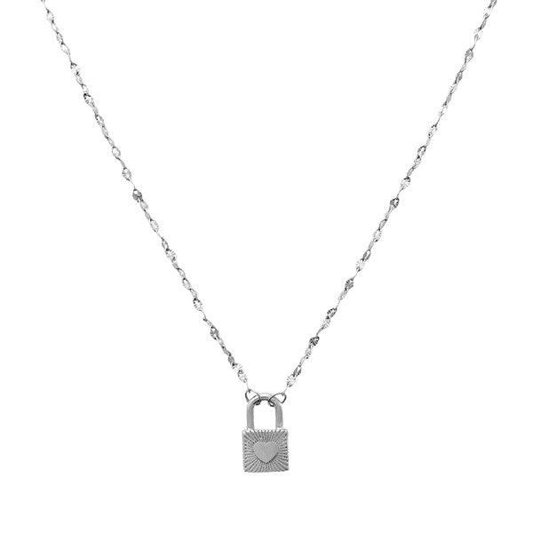 Love Locked Padlock Necklace - Three Mad Hatters Mercantile 