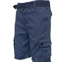 Mens Belted Cargo Shorts with Belt