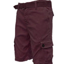 Mens Belted Cargo Shorts with Belt