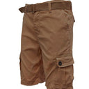 Mens Belted Cargo Shorts with Belt