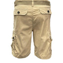 Mens Belted Cargo Shorts with Belt