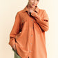 Davi & Dani Waffle-Knit Button Down Shirt Womens Button Down Shirt