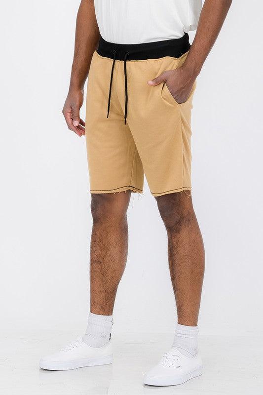 Raw Cut Sweat Shorts - Three Mad Hatters Mercantile 