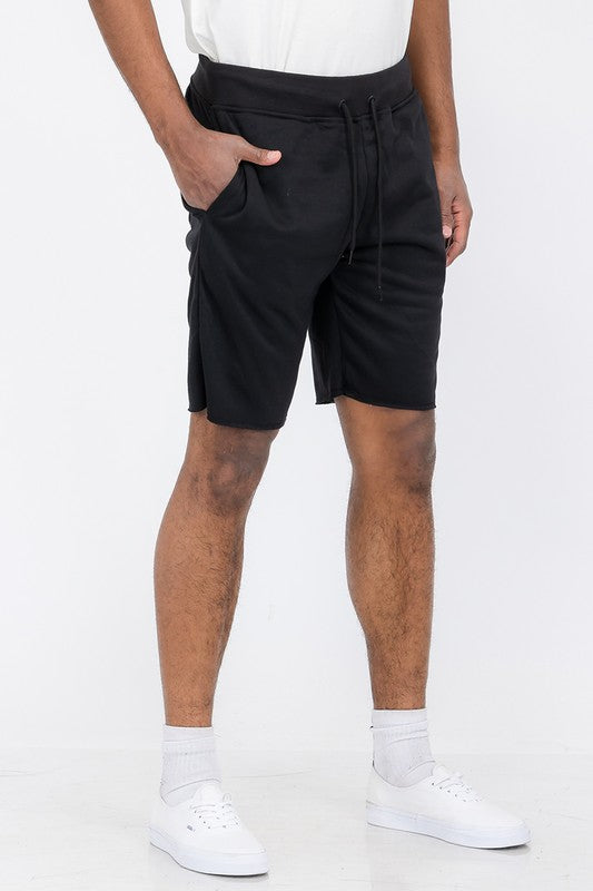 Weiv Raw Cut Sweat Shorts Mens Sweat Shorts   