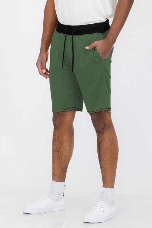 Raw Cut Sweat Shorts - Three Mad Hatters Mercantile 