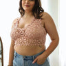 Crochet Daisy Longline Bralette Plus