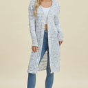 Double Take Open Front Longline Cardigan