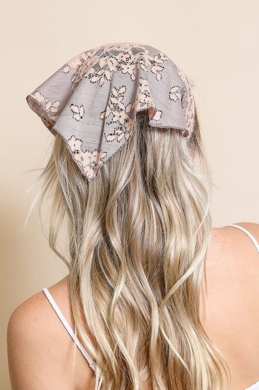 Bohemian Floral Lace Headscarf Headscarf   