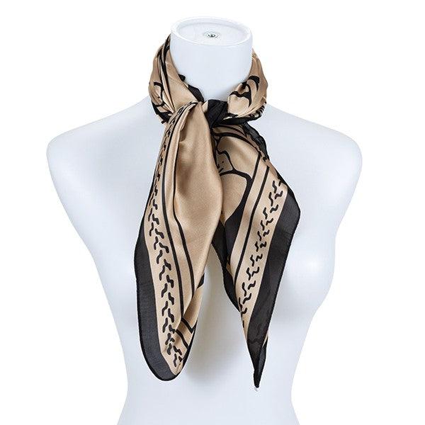 Timeless Elegance: Silky Square Scarf - Three Mad Hatters Mercantile 