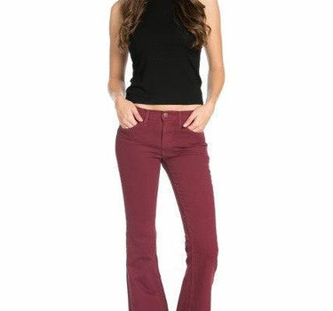 Mid-Rise Classic Five-Pocket Flare Jeans