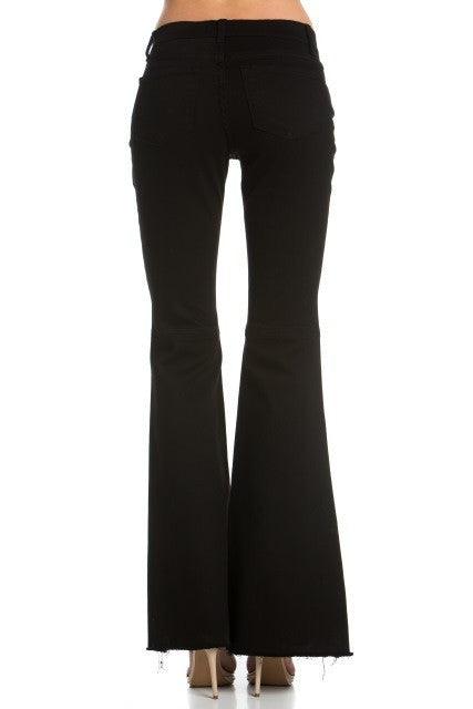 Mid-Rise Classic Five-Pocket Flare Jeans - Three Mad Hatters Mercantile 