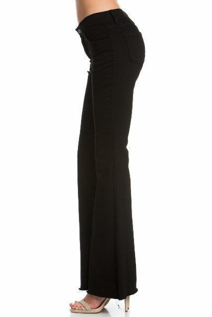 Mid-Rise Classic Five-Pocket Flare Jeans - Three Mad Hatters Mercantile 