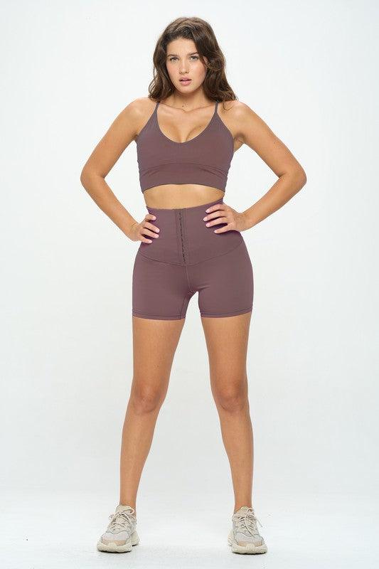Corset Waist Buttery Soft Shorts Body Shaper - Three Mad Hatters Mercantile 