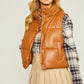 PU Padded Vest Vest DK.CAMEL S 