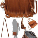 Western Fringe Clutch Cross Body Bag