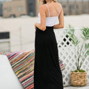 High Waist Jersey Skirt with Side Pockets