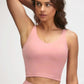 Cropped Tank Top Cropped Tank Top Pink S 