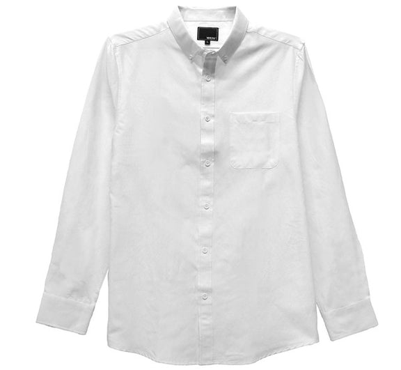 Men's Casual Long Sleeve Shirts Mens Long Sleeve Shirt WHITE S 