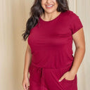 Short Sleeve Jumpsuit W/Pocket