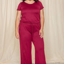 Short Sleeve Jumpsuit W/Pocket