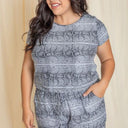 Python Print Drawstring romper