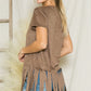 Micro Suede Fringe Top Micro Suede Top   