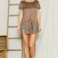 Micro Suede Fringe Top Micro Suede Top   