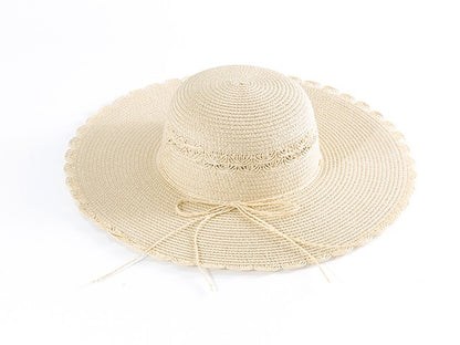 Boho Woven Straw Hat Straw Hat TAUPE/LTLT Os 