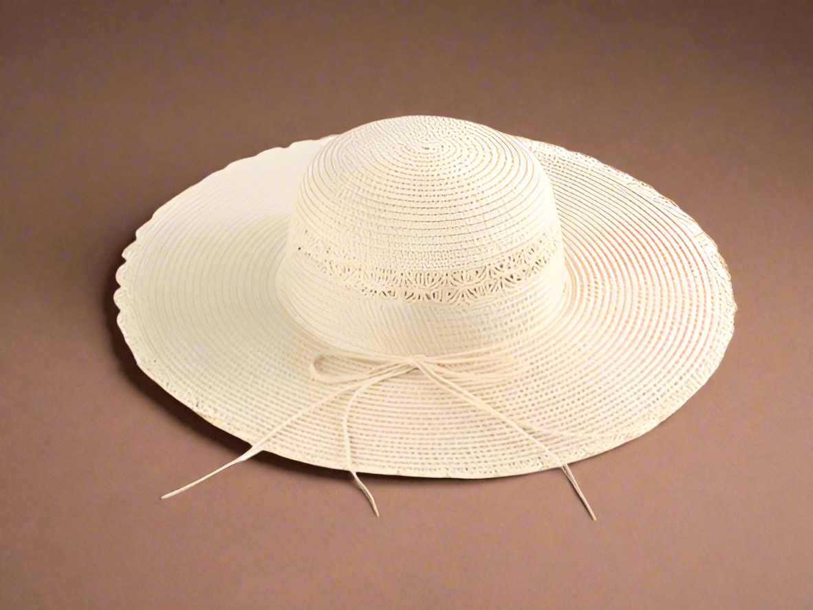 Boho Woven Straw Hat - Three Mad Hatters Mercantile