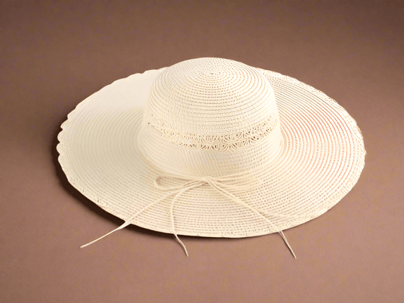 Boho Woven Straw Hat - Three Mad Hatters Mercantile