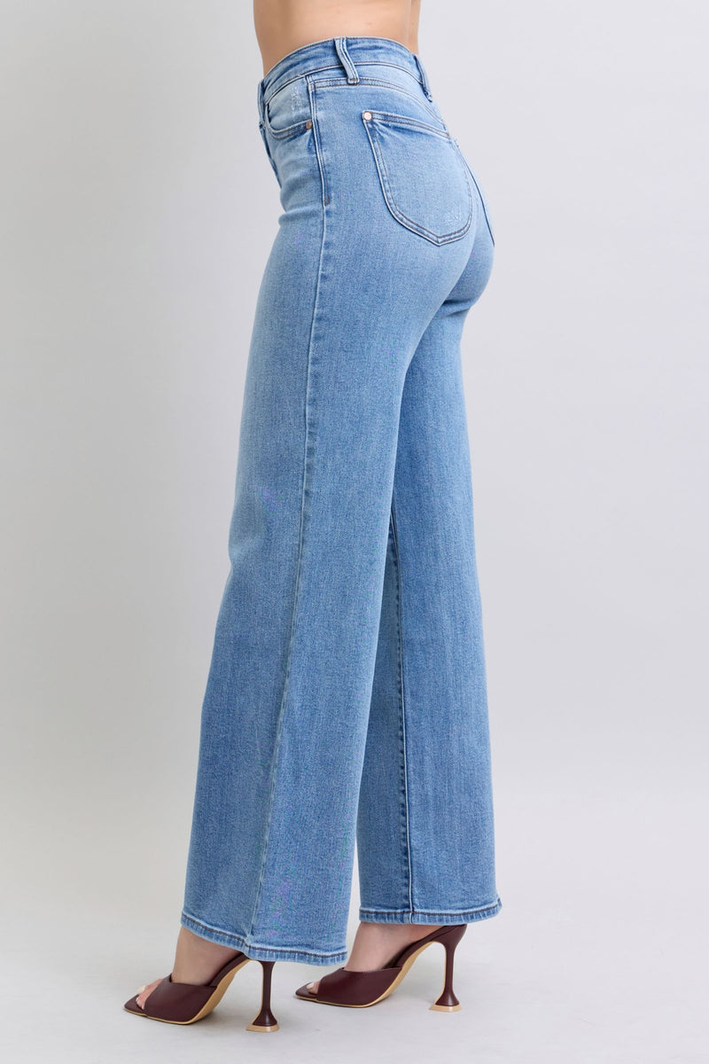 Judy Blue Wide Leg Jeans with Pockets Womens Jeans