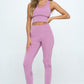 Women's Two Piece Activewear Set Cut Out Detail Activewear Set   