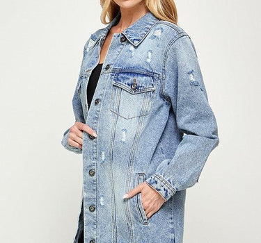 The Original Blue Age Long Denim Jacket