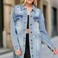 The Original Blue Age Long Denim Jacket Denim Jacket LIGHT M