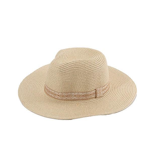 Sun Seeker: Boho Floppy Straw Hat - Three Mad Hatters Mercantile 